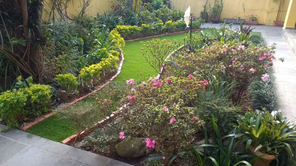 Jardim com grama sintética para jardim - Mundo Grama