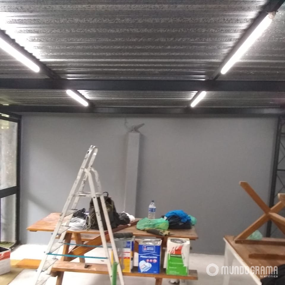 Parede com tintura finalizada